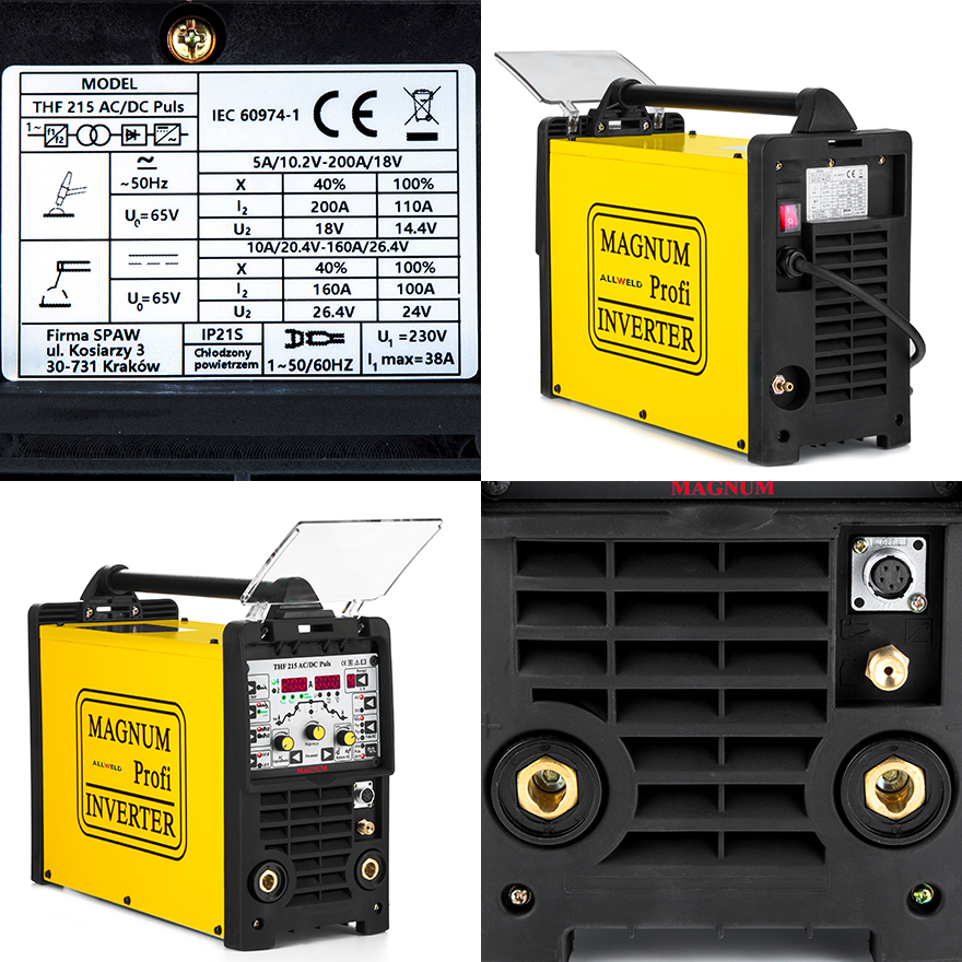 Spawarka Inwertorowa Magnum THF 215 Puls AC DC